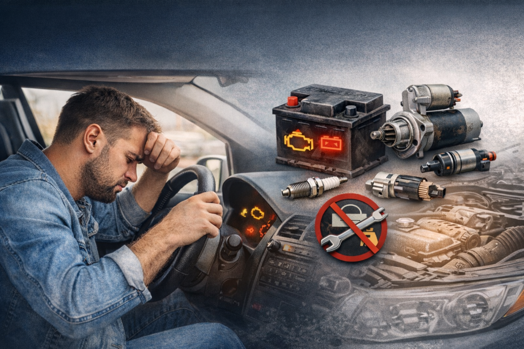 მანქანა არ იქოქება – 10 ყველაზე გავრცელებული მიზეზი